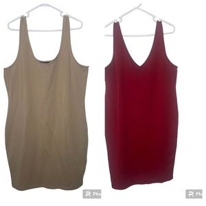 Two Forever 21+ Tank Bodycon Dresses Sz 3X NWT